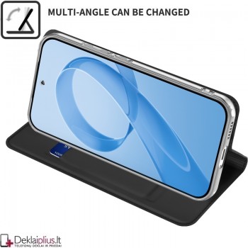 Dux Ducis Skin Pro dirbtinės odos dėklas - juodas (Xiaomi Poco F8 Pro)